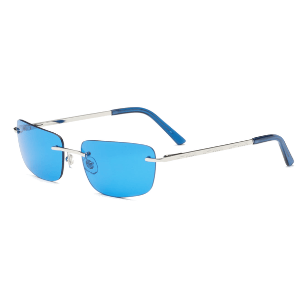 Paris / Silver Metal & Aegean Blue Lens - Shade Files
